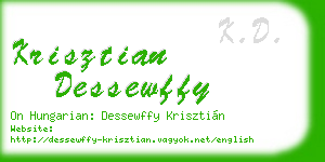 krisztian dessewffy business card